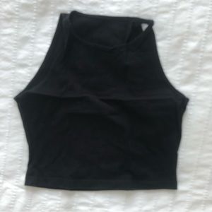 American Apparel black cropped tank
